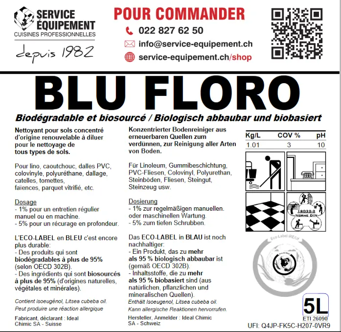 biosourcé BLU FLORO