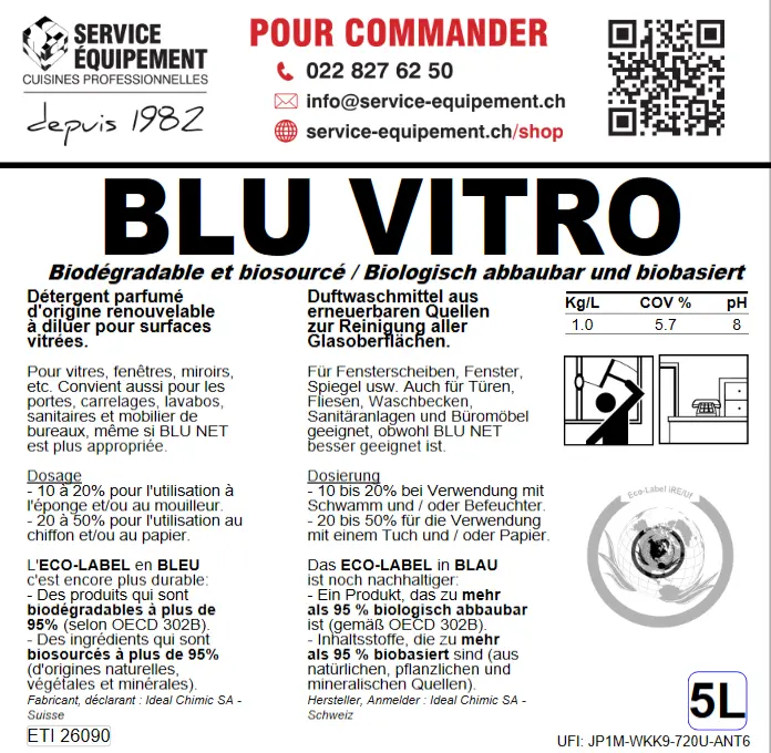 biosourcés BLU VITRO
