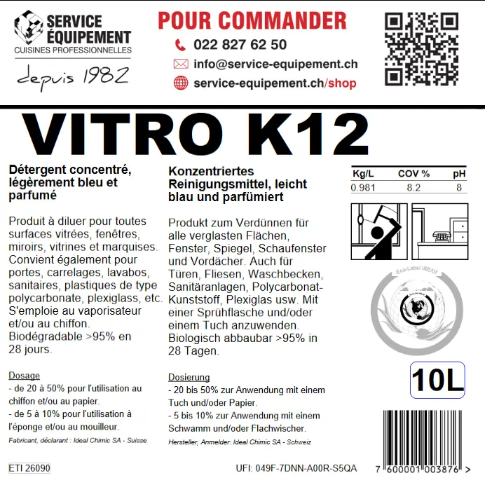 ECO LABEL VITRES K12