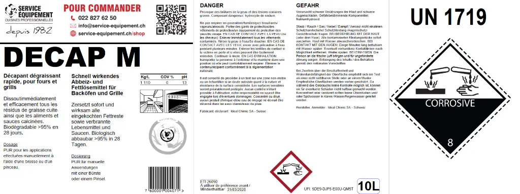 ECO LABEL DECAP FOUR
