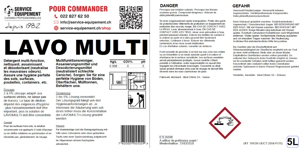 lavo multi cuisine professionnelle