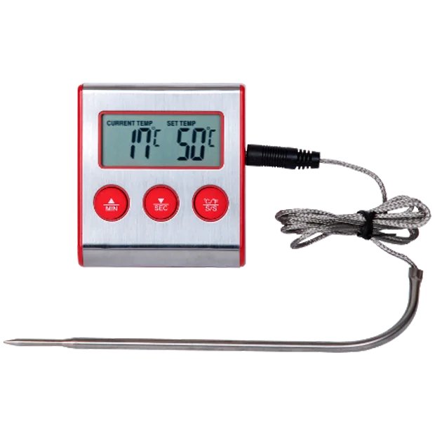 THERMOMETRE SONDE FILAIRE 1m CUISSON à COEUR AU FOUR