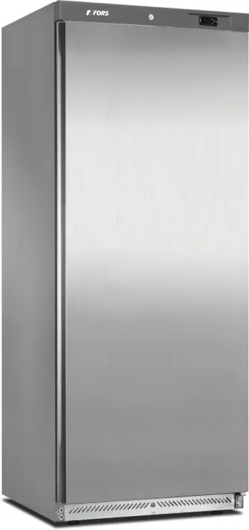 FORS Réfrigérateur gastronomie, porte pleine, inox, GN 2​/​1