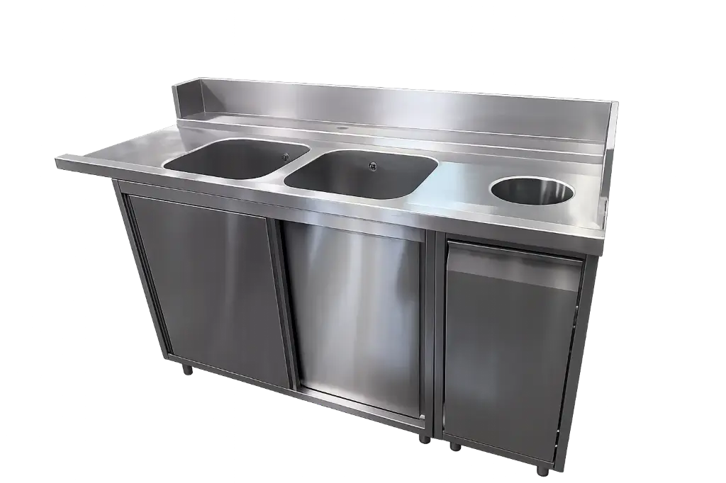 Meuble d'entrée pour lave-vaisselle à capot -  OCCASION