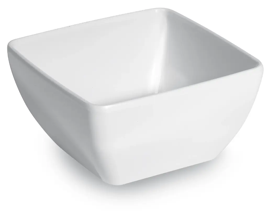 Saladier carré,  Blanc, 190x190x(H)100mm
