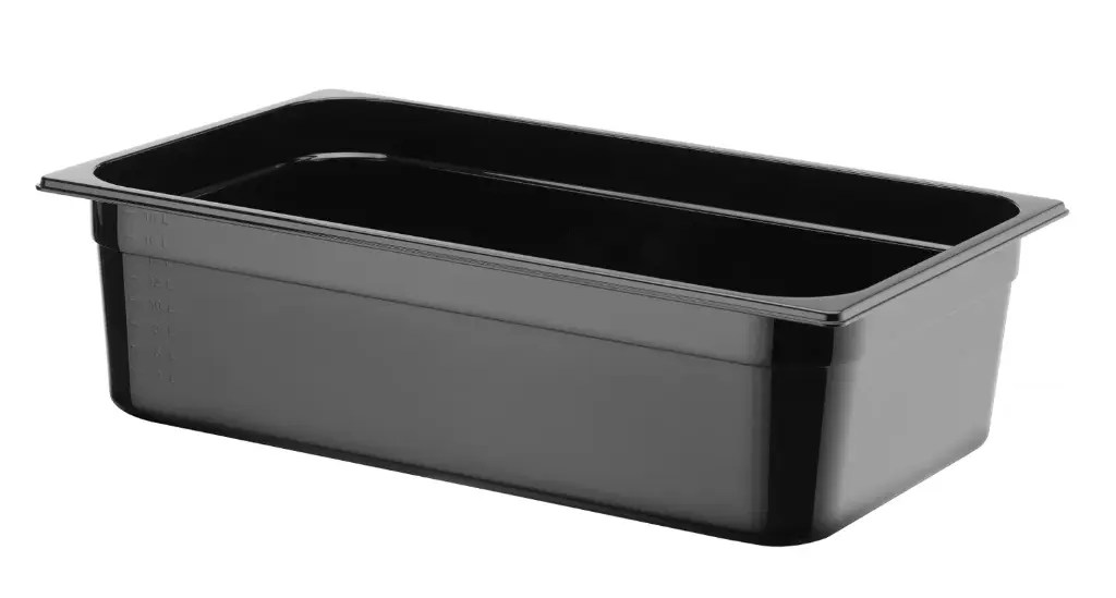 Bac polycarbonate GN 1/1 - 150mm, 21L, Noir, 