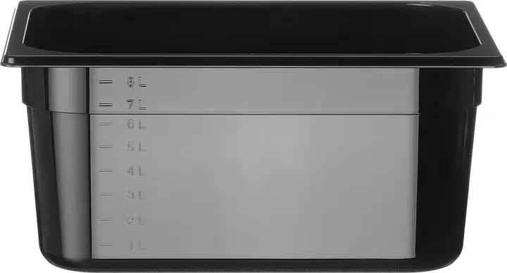 Bac polycarbonate GN 1/2 - 150mm, 9,5L, Noir, 