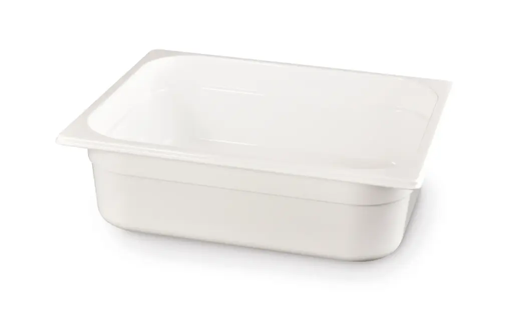 Bac polycarbonate GN 1/2 - 100mm, 6,5L, Blanc, 