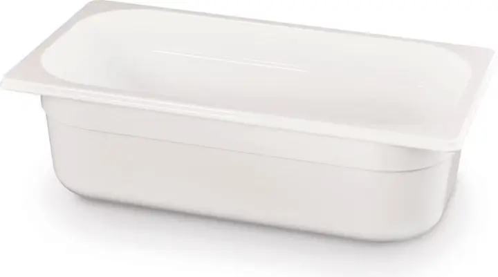 Bac polycarbonate GN 1/3 - 100mm, 4L, Blanc, 