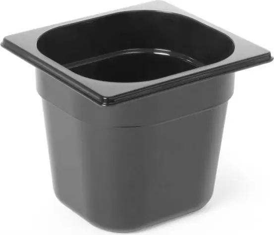 Bac polycarbonate GN 1/6 - 150mm, 2,4L, Noir, 