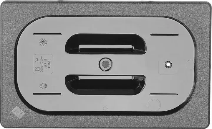 Couvercle gastronorme,  GN 1/4, Noir, 265x162mm