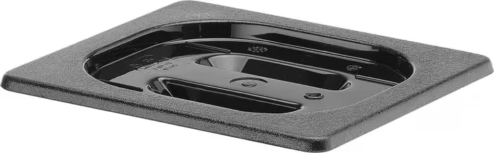 Couvercle gastronorme,  GN 1/6, Noir, 176x162mm