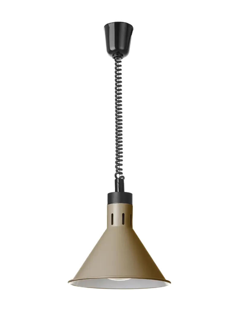 Lampe chauffante réglable, conique,  Beige, 