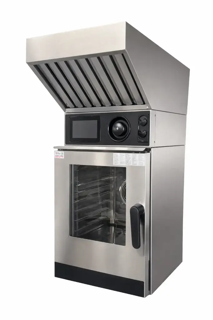 FOUR MIXTE ELECTRIQUE - 6 X 2/3 GN - COMPACT NABOO RELOADED - AVEC HOTTE DE CONDENSATION