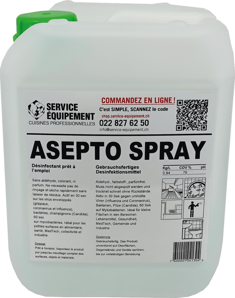 ASEPTO SPRAY 10 LT - DESINFECTANT SURFACE