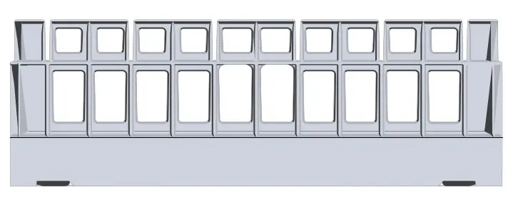 CASIER DE BASE R500 gris