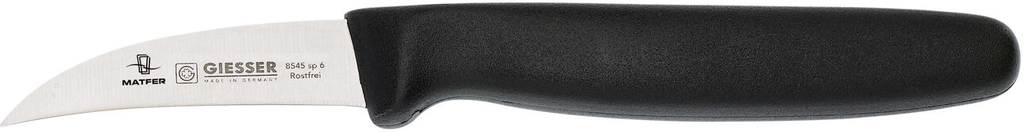 COUTEAU OFFICE BEC D'OISEAU MANCHE NOIR 6 CM