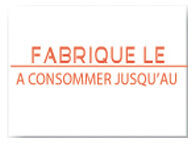 8X1750 ETIQ. DATE FAB/CONSO