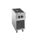 CUISINIÈRE À GAZ 2 FEUX SUR ARMOIRE OUVERTE