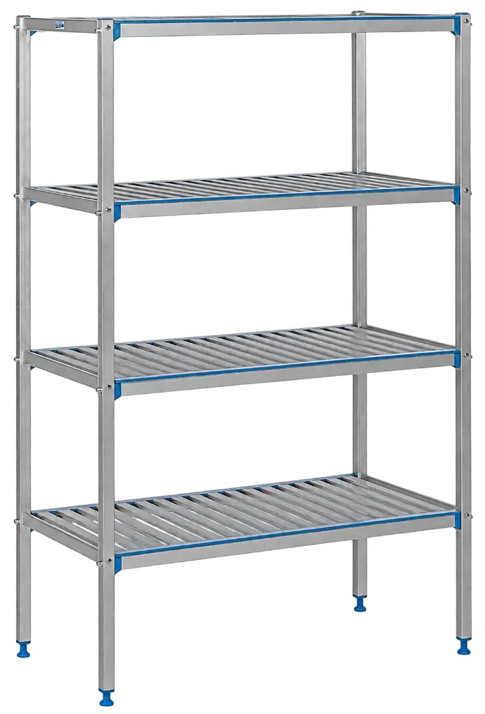 RAYONNAGE À CLAYETTES EN ALUMINIUM 4nvx - L 2432xP560xH175