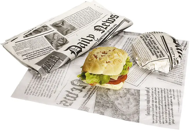 2500 FEUILLES PARAFFINÉ - BURGER 33X40