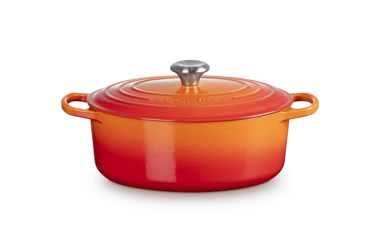 Cocotte ovale en fonte émaillée 29 cm - VOLCANIQUE