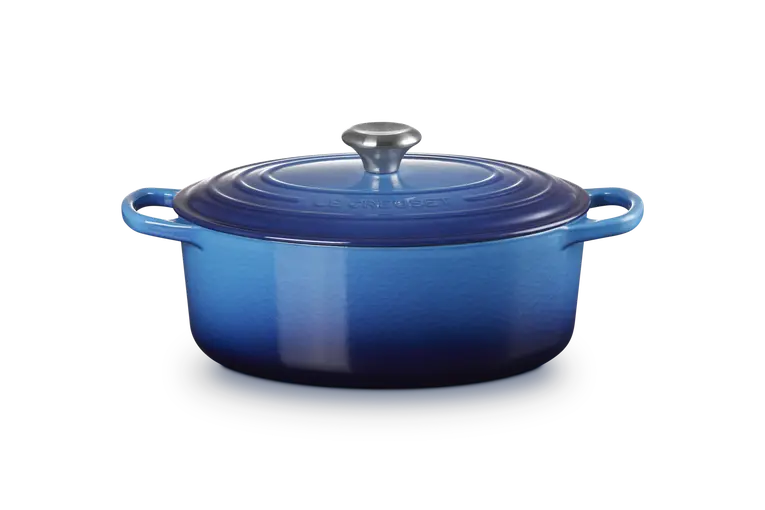 Cocotte ovale en fonte émaillée 29 cm - AZURE