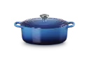 Cocotte ovale en fonte émaillée 29 cm - AZURE