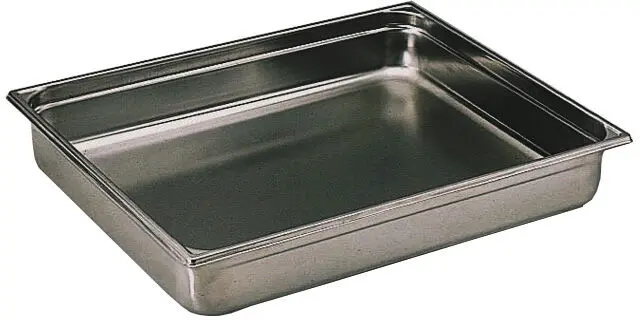 BAC GASTRONORME PLEIN INOX GN 2/1 - Hauteur 10cm