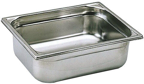 BAC GASTRONORME PLEIN INOX GN 1/2 - Hauteur 4 cm