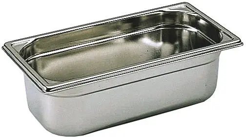 BAC GASTRONORME PLEIN INOX GN 1/3 - Hauteur 10 cm