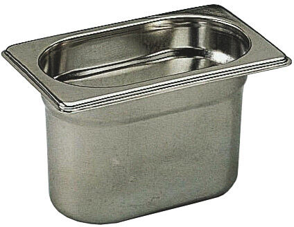 BAC GASTRONORME PLEIN INOX GN 1/9 - Hauteur 10 cm