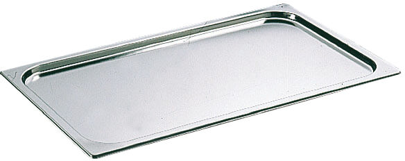 Couvercle inox sans poignée GN 1/1 - pour bac gastronorme sans anse