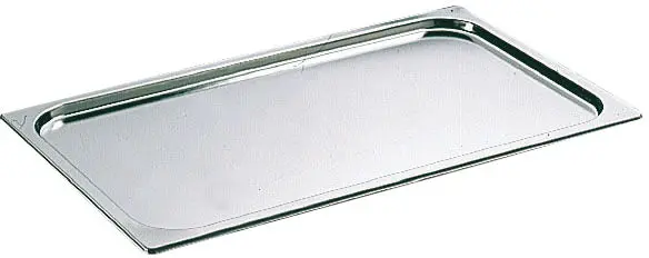 Couvercle inox sans poignée GN 2/4 - pour bac gastronorme sans anse