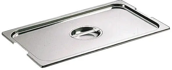 COUVERCLE INOX POUR BAC GN2/1, AVEC ANSES