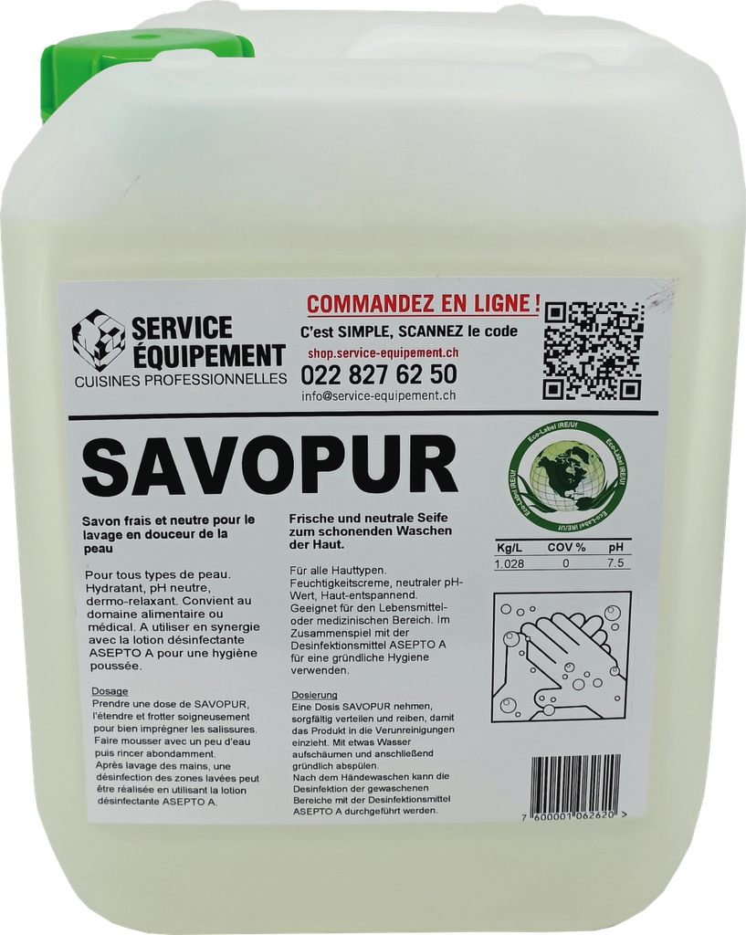 SAVOPUR 5LT - SAVON POUR MAINS