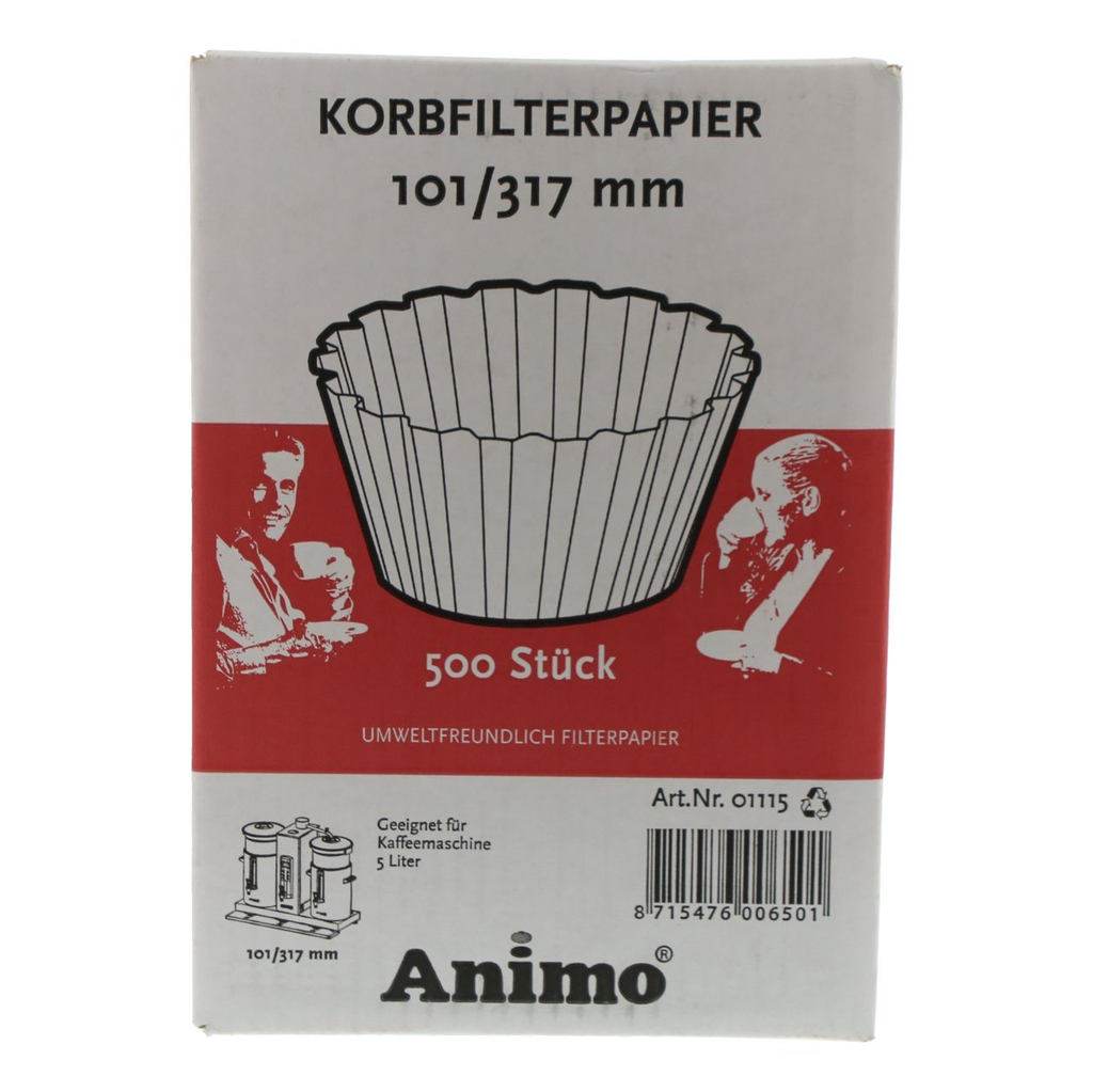 PAPIER FILTRE CORBEILLE 101/317 - 500 PIÈCES