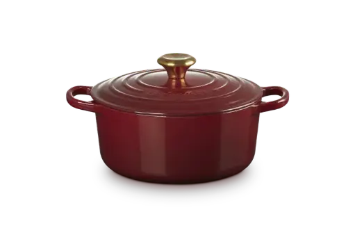 [21177249494441] Cocotte ronde en fonte émaillée 24 cm - RHÔNE