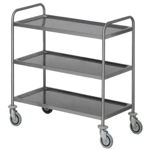 [VTS3-85/50/93] CHARIOT DE SERVICE SOUDÉ À 3 NIVEAUX