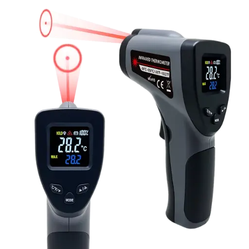 [5516] THERMOMETRE IR -50+550°C LASER CIRCULAIRE