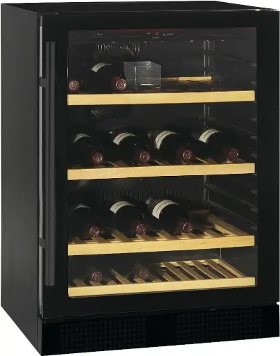 [VS 8248 NG] Cave à vin, porte vitrée, noir, 1 zone 