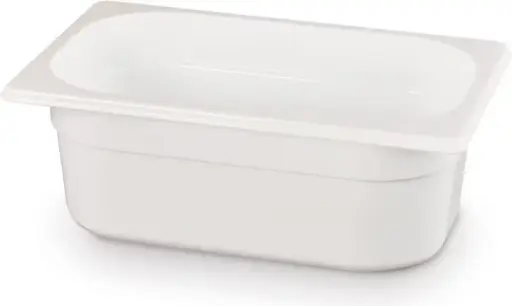 [862674] Bac polycarbonate GN 1/4 - 100mm, 2,8L, Blanc, 