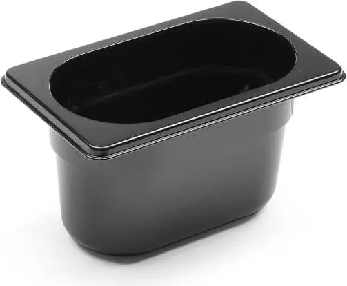 [862827] Bac polycarbonate GN 1/9 - 100mm, 1L, Noir, 