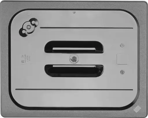 [862926] Couvercle gastronorme,  GN 1/2, Noir, 325x265mm