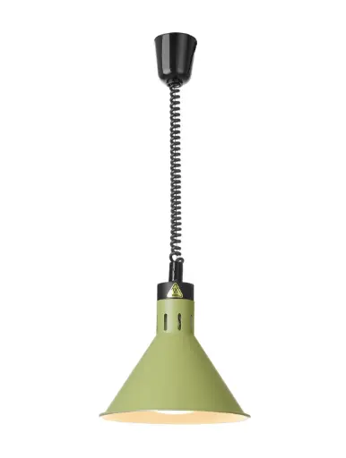 [273920] Lampe chauffante réglable, conique,  Vert, 