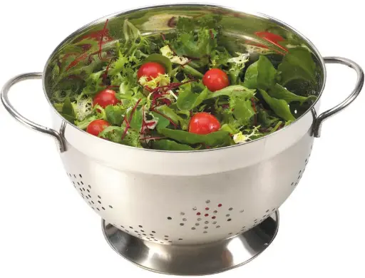 [017241] PASSOIRE INOX à FRUITS à ANSES Ø20cm