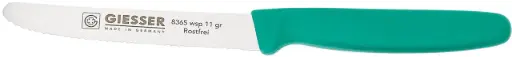 [182204] COUTEAU CRANTE MANCHE VERT 11 cm