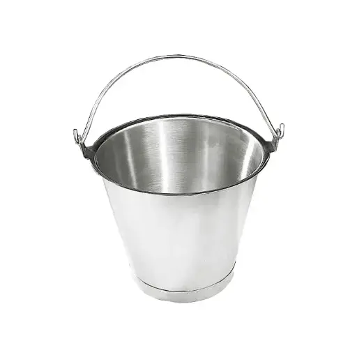 [251130] SEAU GRADUE SUR SOCLE INOX 12L