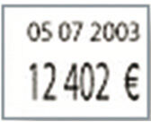 [468957] CARTON DE 8 ROULEAUX DE 1750 ETIQUETTES BLANCHE 2 LIGNES