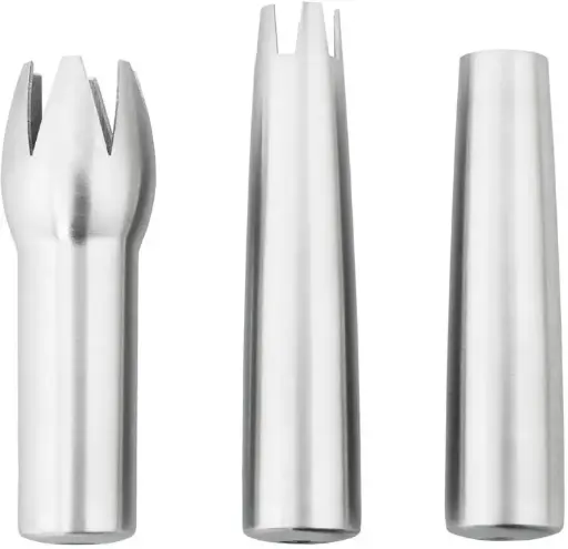 [672038] SET DE 3 DOUILLES INOX GW/TW